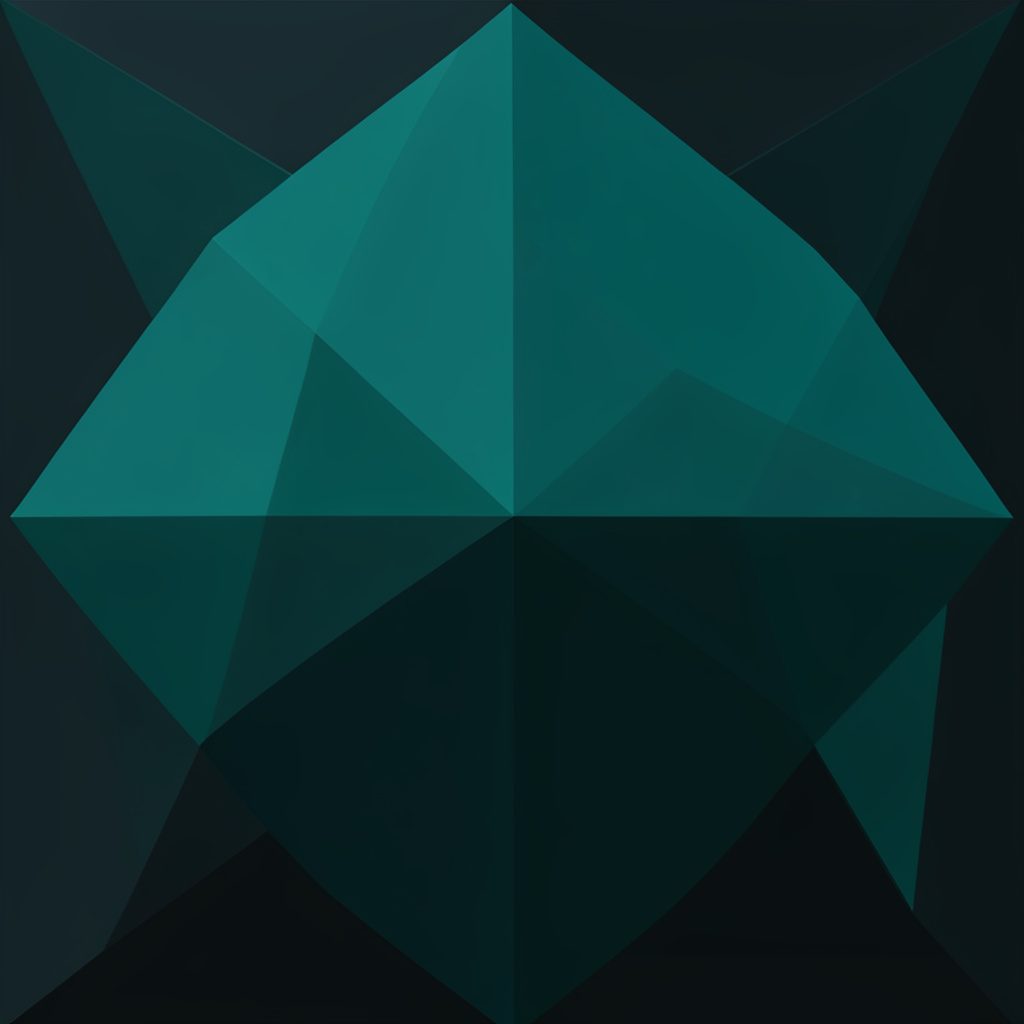 Three-dimensional book cover mockup in teal tones with a simple rounded shape