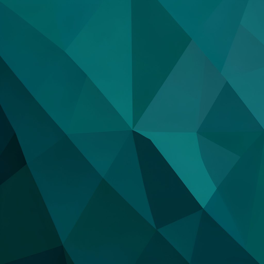 Faceted low-poly landscape illustration in teal and earthy tones suggesting travel and reflection